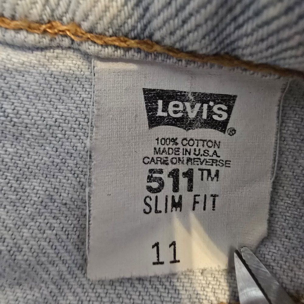 90s Vintage Levi's Light Blue Skirt Concert Country - Picture 6 of 7